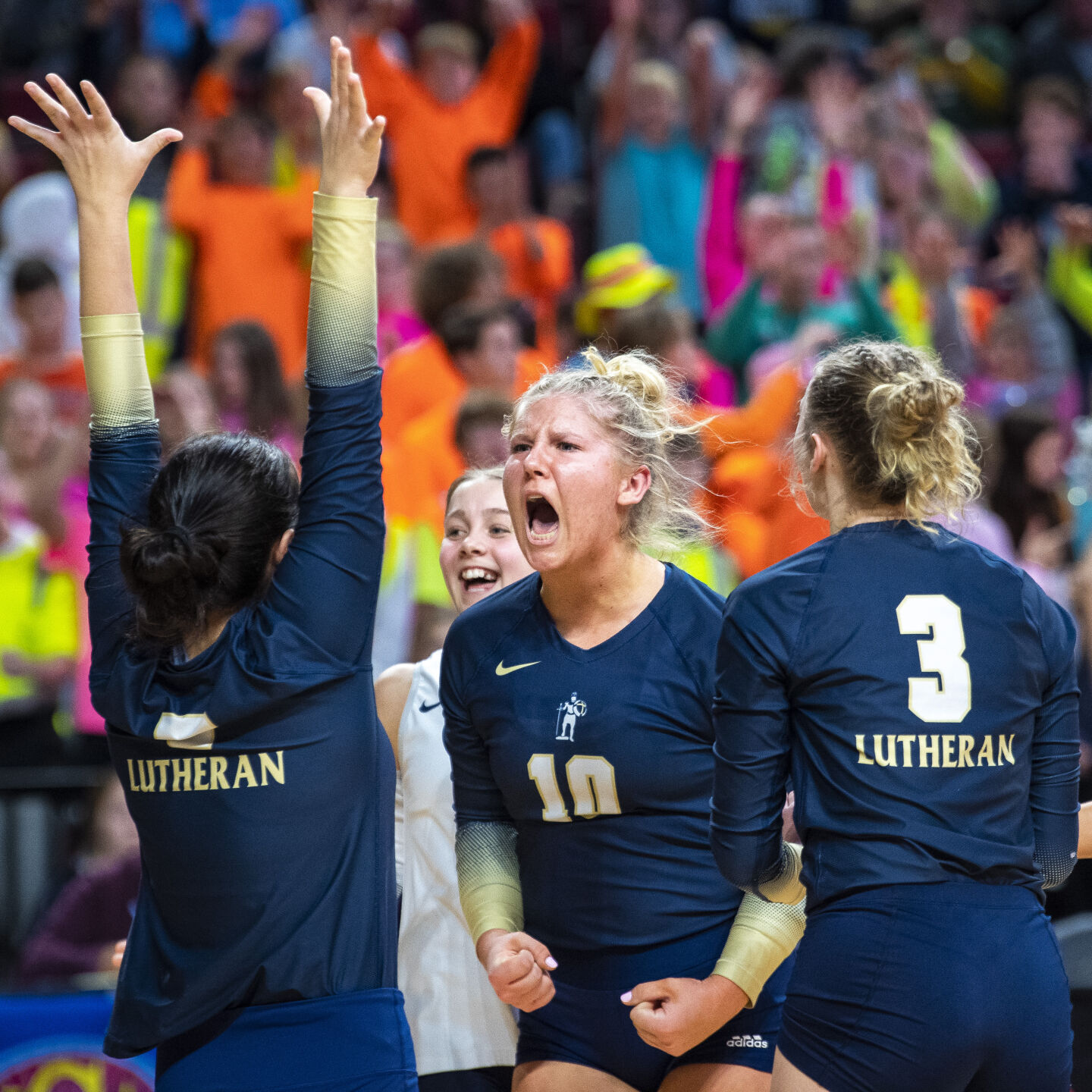 Class C-2 state volleyball: Lincoln Lutheran vs Oakland-Craig
